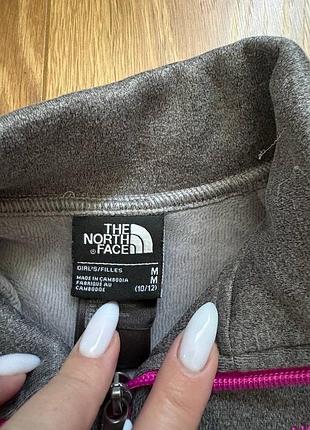 Кофта дитяча the north face флісова сіра 3