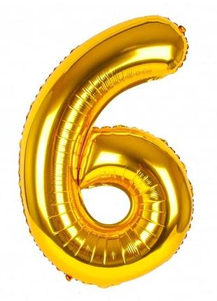 Фольгована цифра розмір см золото