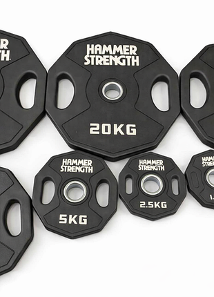Диски обгумовані олімпійські hammer strength мм.. кг