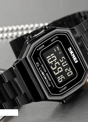 Годинники наручні skmei, black 2