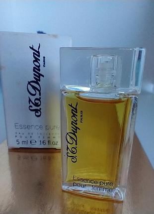 S.t. dupont essence pure pour femme 5мл