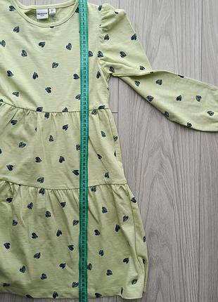 Сукня для дівчинки name it салатова з сердечками 5