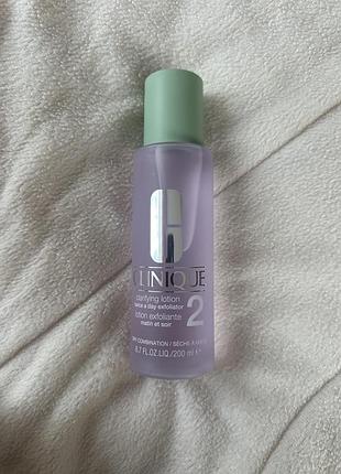 Відлущувальний лосьйон для обличчя clinique clarifying lotion 2