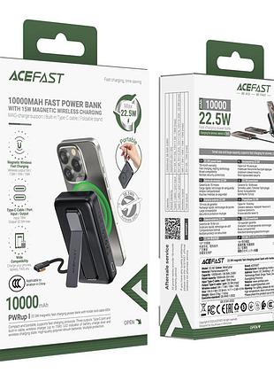 Умб power bank acefast. з бездротовою зарядкою та підставкою (with cable type-c)