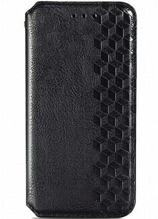 Кожаный чехол-книжка getman cubic (pu) для zte blade a7s (2020) черный