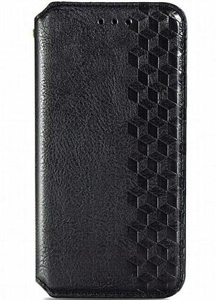 Кожаный чехол-книжка getman cubic (pu) для samsung galaxy a05 черный