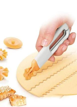 Кондитерский резак колесо для лапши пиццы домашний делитель cutter set (600)
