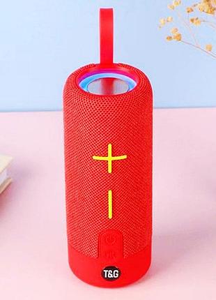 Bluetooth-колонка с rgb подсветкой, speakerphone, радио, red