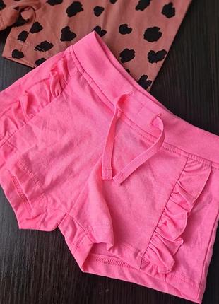 🎀 шорти для дівчинки, набір з 2 шт | primark 2