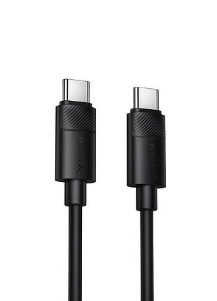 Кабель borofone leya silicone charging data cable c to c black ( )