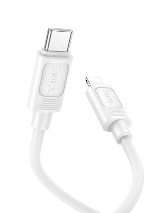 Кабель hoco benefit silicone charging data cable ip white ( ) 3