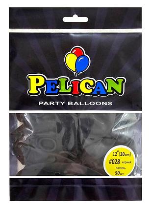 Латексні кульки "( ) пастель чорний, pelican 50шт