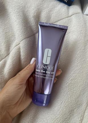 Очищувальний мус для обличчя clinique take the day off facial cleansing mousse