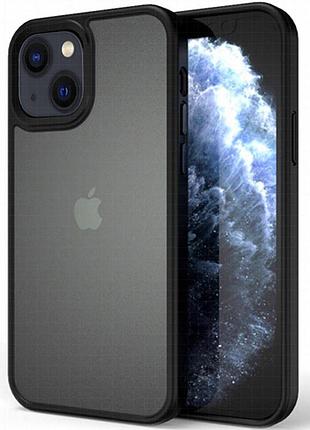 Tpu+pc чехол metal buttons для apple iphone 13 mini (5.4") черный / black