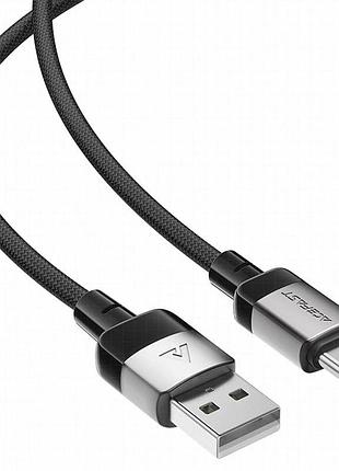 Дата кабель acefast c9-04 usb to type-c 3a (1.2m) black 5