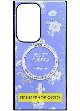 Tpu+pc чехол soft secret garden with magfit для samsung galaxy s25 ultra lilac