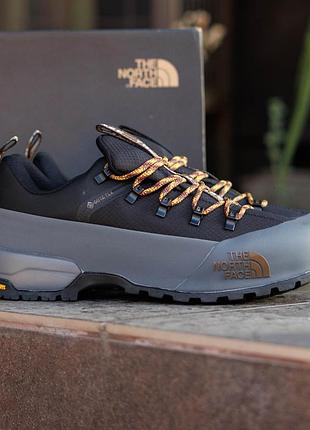 Мужские кроссовки the north face glenclyffe low gore-tex серые модные термостойкие кроссы деми повседневные для города зе норз фейс