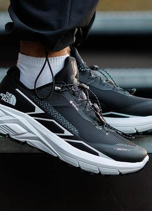Кроссовки мужские the north face vectiv gore-tex черно белые термо демисезон повседневные влагостойкий текстиль качественные зе норз фейс