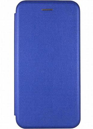 Кожаный чехол-книжка classy для xiaomi redmi note 15 pro 4g синий