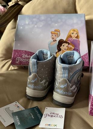 Черевики для дівчинки geox disney princess сірі 4