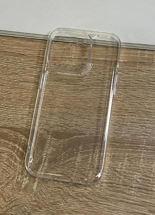 Чехол на iphone 13 pro прозрачный силиконовый тонкий с защитой камеры full camera
