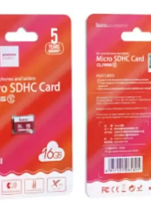 Карта памяти 16гб hoco tf micro sdxc