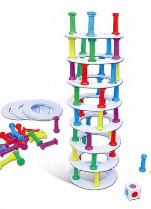 Настольная интерактивная игра ummi 707-59 collapsing tower game blue
