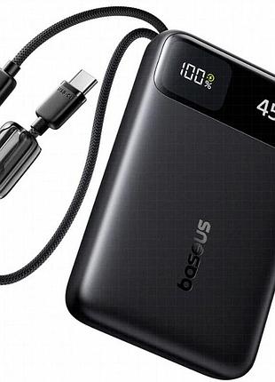 Портативное зу power bank baseus enerfill fc11 pd45w with cables 10000 mah (e00310) cosmic black