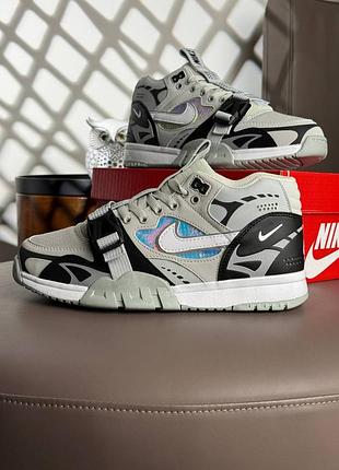 Мужские кроссовки nike air trainer 1 sp utility ash grey black