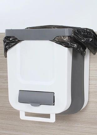 Мусорное ведро на дверь foltable trash bin маленькое dustbin - )