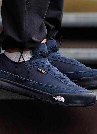 Мужские кроссовки the north face clyffe trainers nd синие кеды короткие крепкие из текстиля на осень весну влагостойкие трендовые