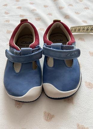 Черевики для дітей clarks сині з червоним