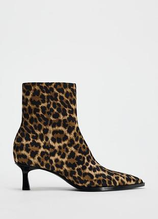 Ботильони 39р zara леопард 2