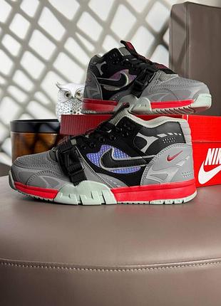 Мужские кроссовки nike air trainer 1 sp utility grey black corall