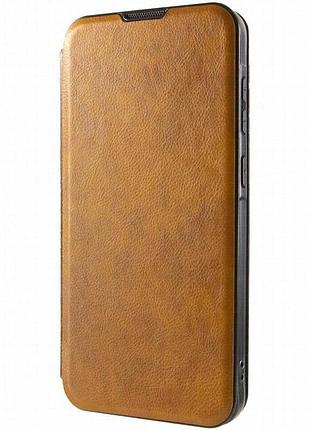 Кожаный чехол-книжка belora для xiaomi redmi note 13 pro 4g brown