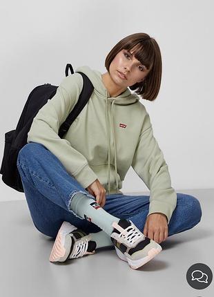 Кофта жіноча levi’s худі світло-зелене