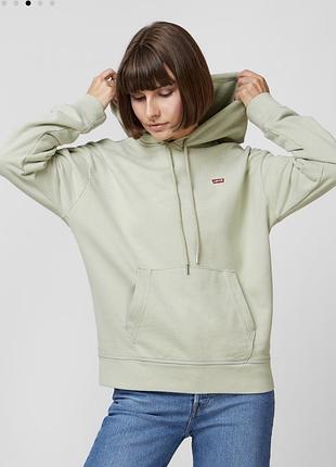 Кофта жіноча levi’s худі світло-зелене 2