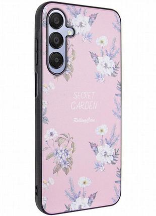 Tpu+pc чехол secret garden для samsung galaxy a25 5g pink