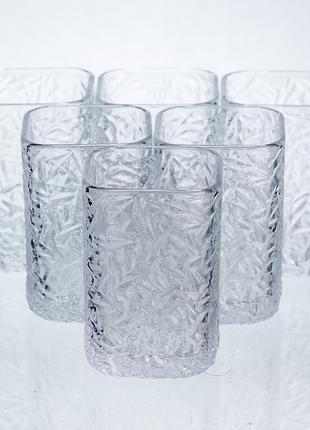Набор стаканов для напитков matrix glass 6 штук по 195 мл hp-17-42