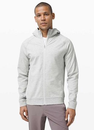 Худі на блискавці lululemon city sweat  heathered ultra light grey