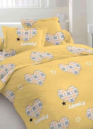 Комплект постільної білизни євро (2 нав.50х70) бязь gold lux 40-1367 тм timetosleep