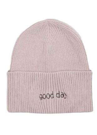 Шапка р.48-50 светлый персик вязаная good day (111) 9185 тм glory kids