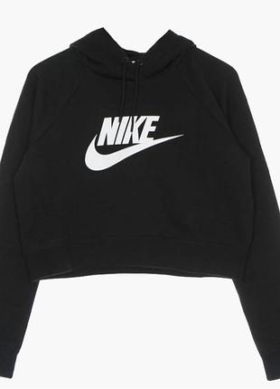 Худі жіноче nike чорне вкорочене