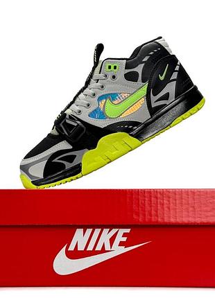 Nike air trainer 1 sp utility grey black lime 2