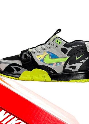 Nike air trainer 1 sp utility grey black lime 4