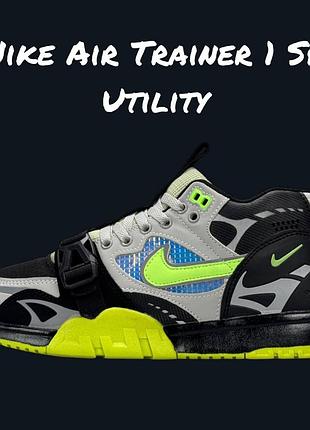 Nike air trainer 1 sp utility grey black lime 5