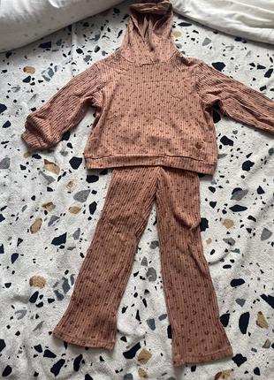 Повсякденний костюм для дівчинки h&m рожевий
