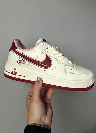 Женские кроссовки nike air force 1 low cherry