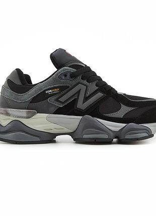 Серые кроссовки унисекс new balance 9060 grey black cordura winter termo x нью беланс 41