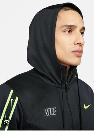 Худі чоловіче nike на замку, чорне, розмір m